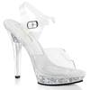 Fabulicious - LIP108RSI Ankle strap sandal - Transparent/White Product image